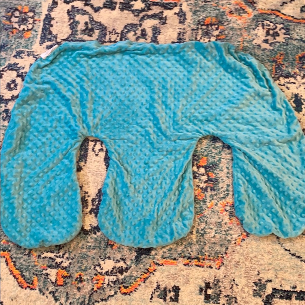 Teal twin z pillow cover